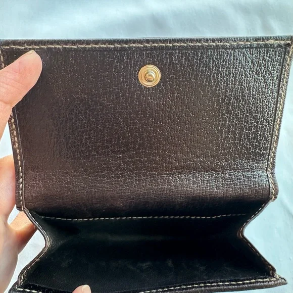 Gucci  Monogram Princy Sherry Line Compact  Wallet with Bow - Picture 6 of 6